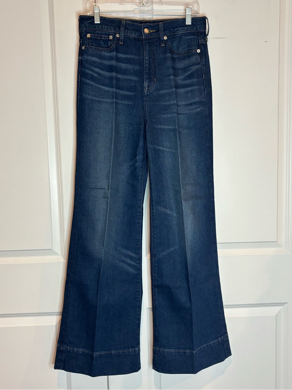 J. Crew RE-96-IDG '96 Denim Trouser Dark Wash Jeans 27